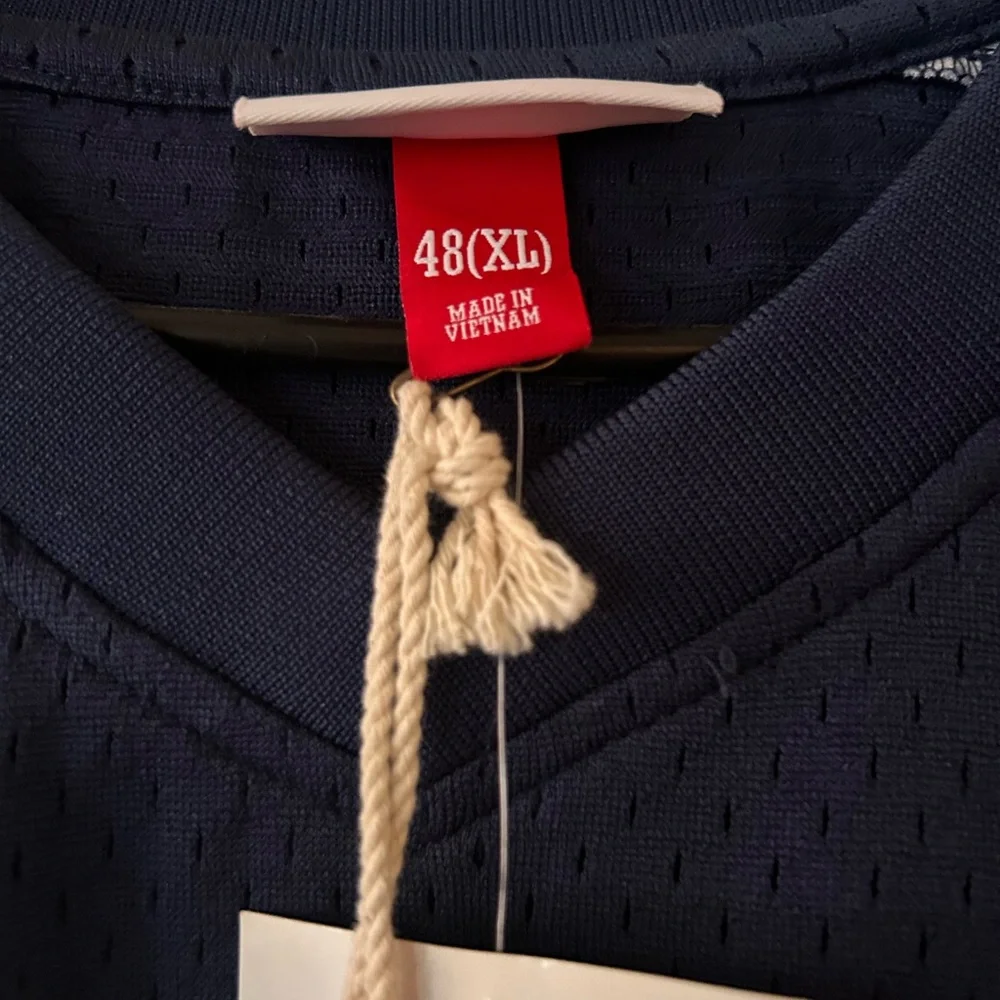 Mitchell & Ness Navy Astros Jersey with Red and Orange Accents - Picture 6 of 6